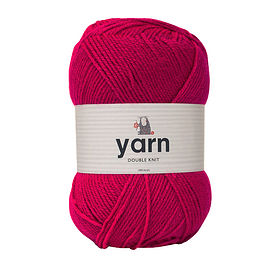 100g Bright Pink Double Knit Yarn 