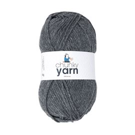 Chunky Acrylic Yarn Grey 100g