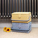 Yellow Leaf Medium Sewing Basket