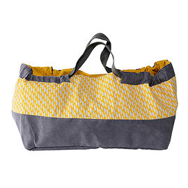 Yellow Leaf & Corduroy Craft Bag